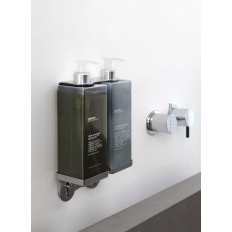 SUPPORTO SINGOLO A PARETE PER FLACONE SHAMPOO/SAPONE ANYAH 480 ML. (DA ORDINARE CON APPOSITO FONDELLO PER SUPPORTO)