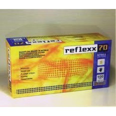 GUANTI IN NITRILE SENZA POLVERE DA PZ.100 REFLEXX70